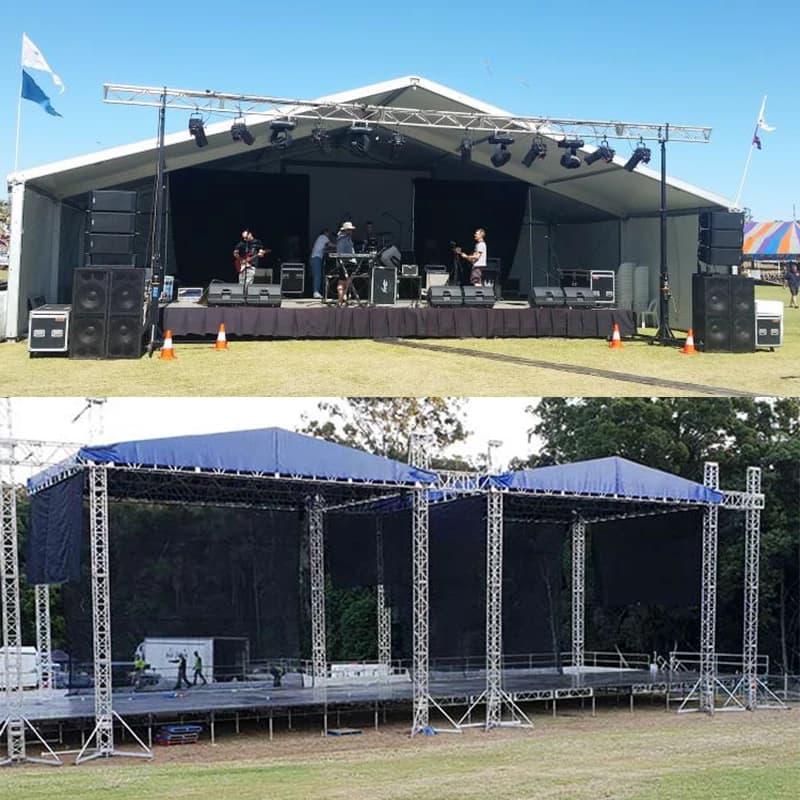 Concert en aluminium pour événements en plein air