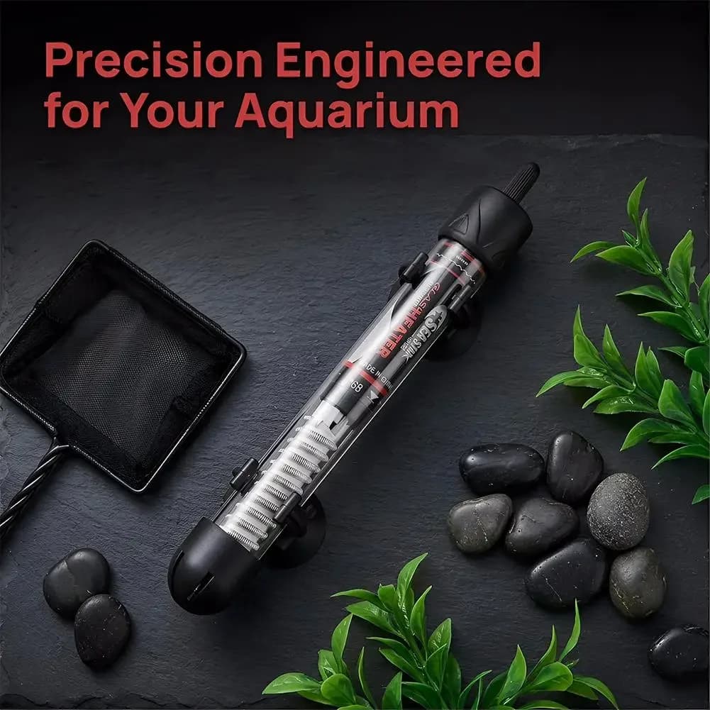 Chauffe-eau d'aquarium réglable 25W-300W, thermostat submersible à température constante automatique pour aquarium