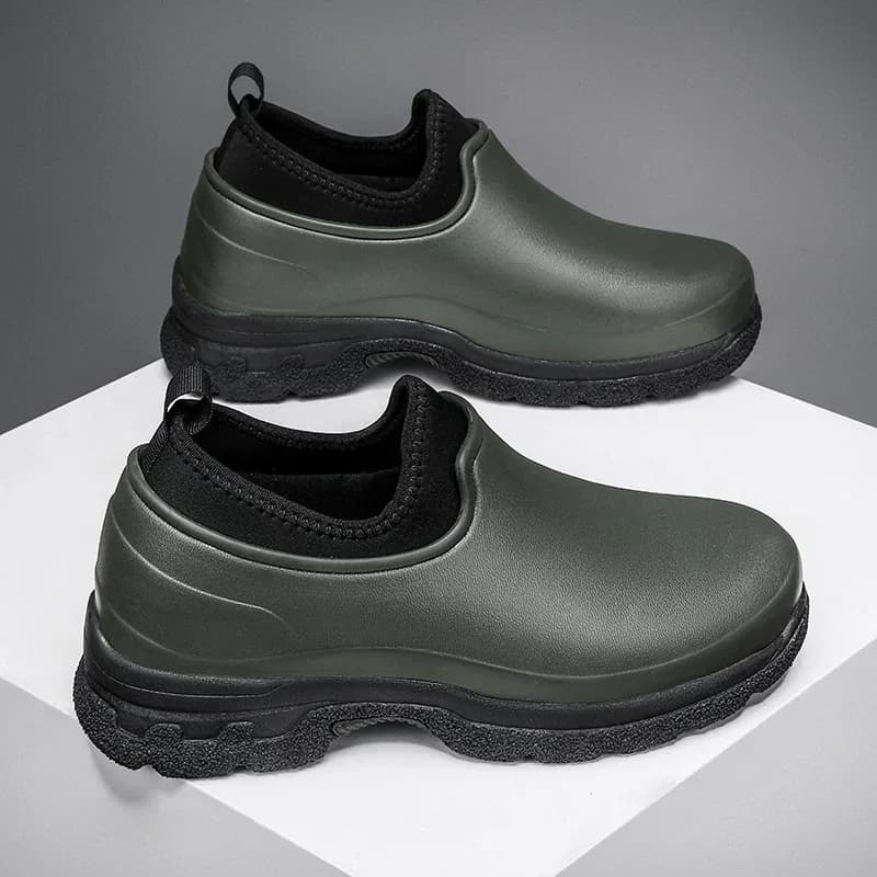 Chaussures basses de loisirs en plein air, chaussures de travail de cuisine polyvalentes, chaussures de couple anti-pluie, mode simple, grande taille, 4 saisons