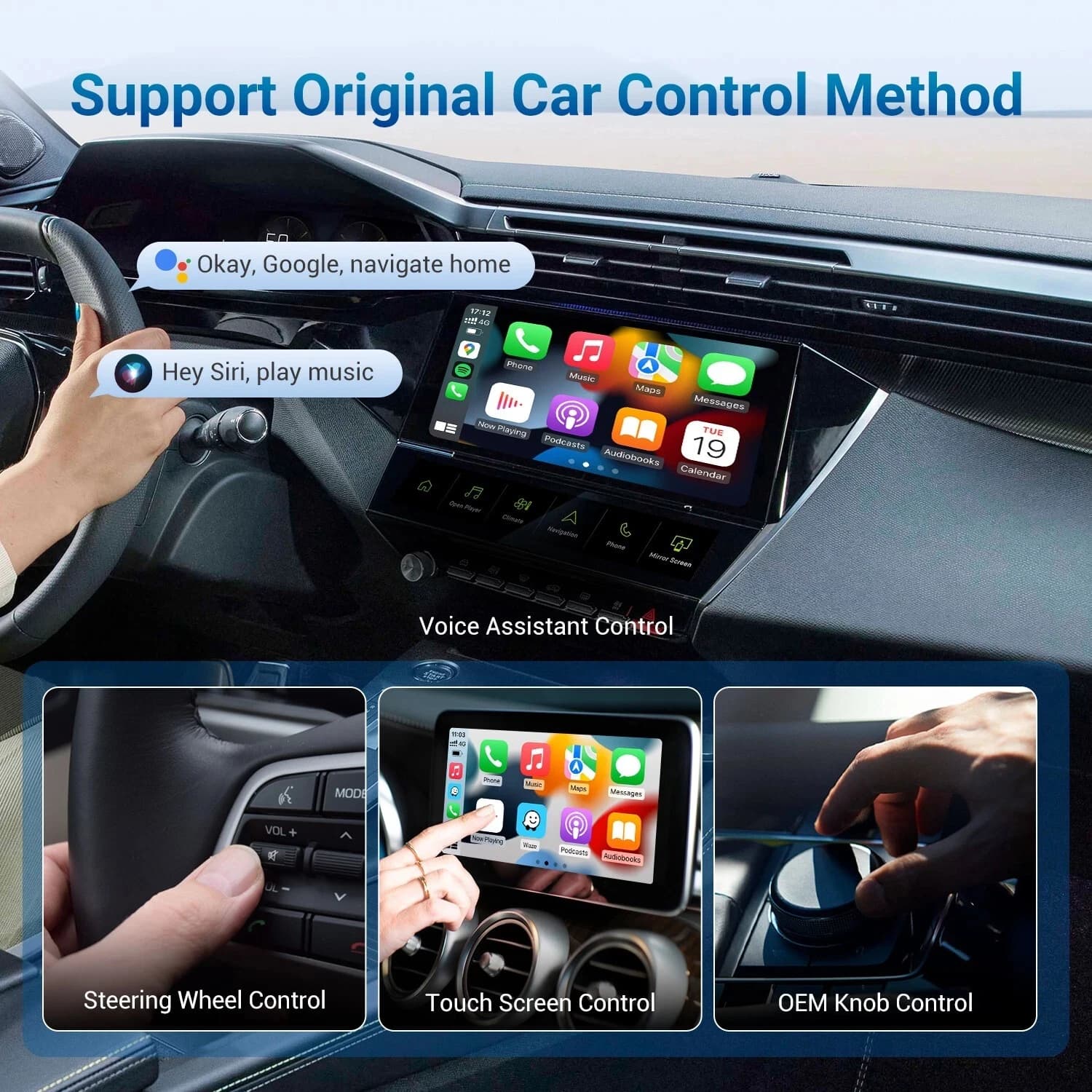 Play2Video PRO – adaptateur CarPlay sans fil Android Auto, pour lecture vidéo Youtube Netflix, accessoires de voiture, boîte intelligente