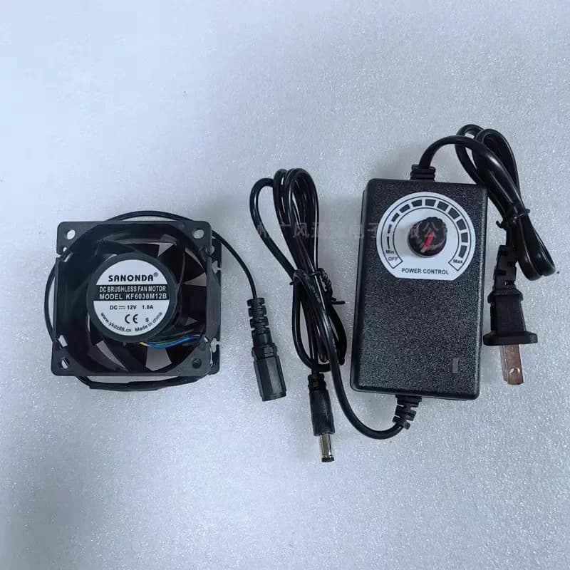 Ventilateur de refroidissement pour poêle à bois SANONDA 6038, 12V 1A, alimenté par la chaleur, souffleur écologique pour une distribution efficace de la chaleur