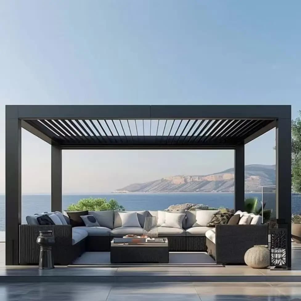 Pergola bioclimatique en aluminium étanche