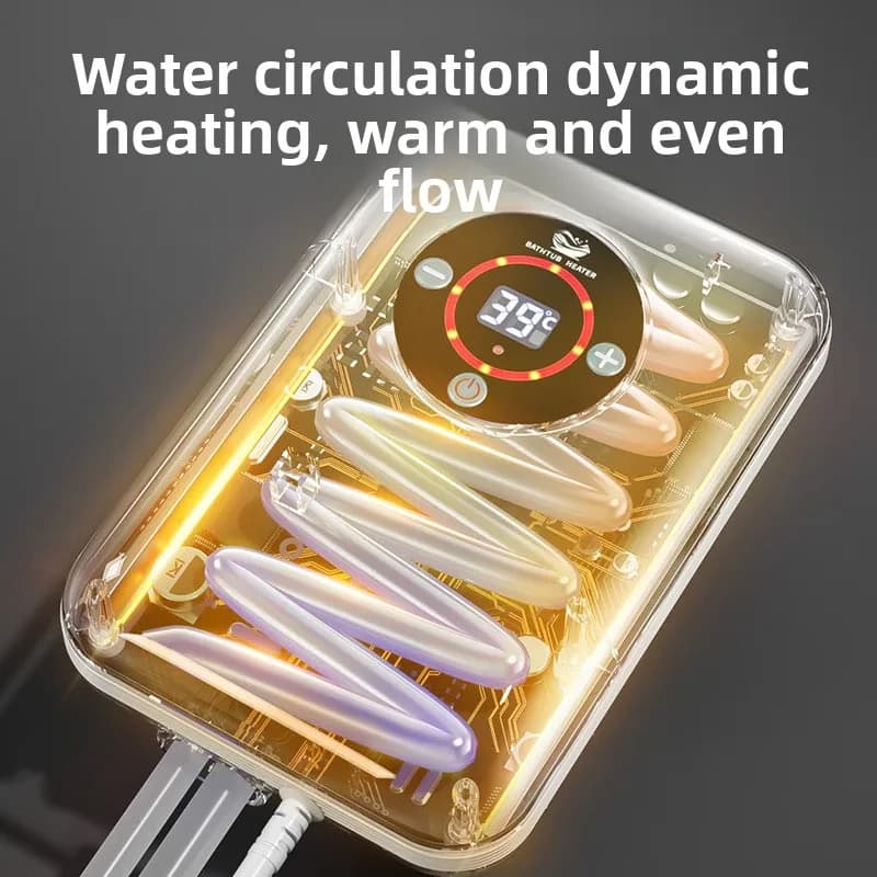 Chauffe-eau portable à température constante avec pompe de circulation, tige chauffante électrique séparée (sec/humide) 110V/220V