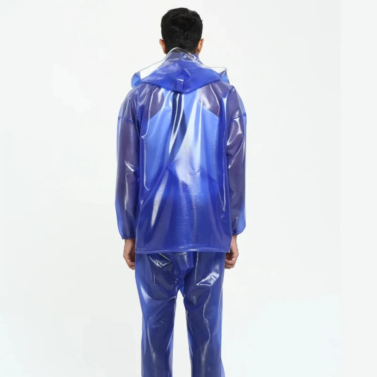 Hommes manteau de pluie veste imperméable combinaison Transparent imperméable PVC épais pantalon de pluie manteau de pluie équipement par temps humide vêtements de pluie costume