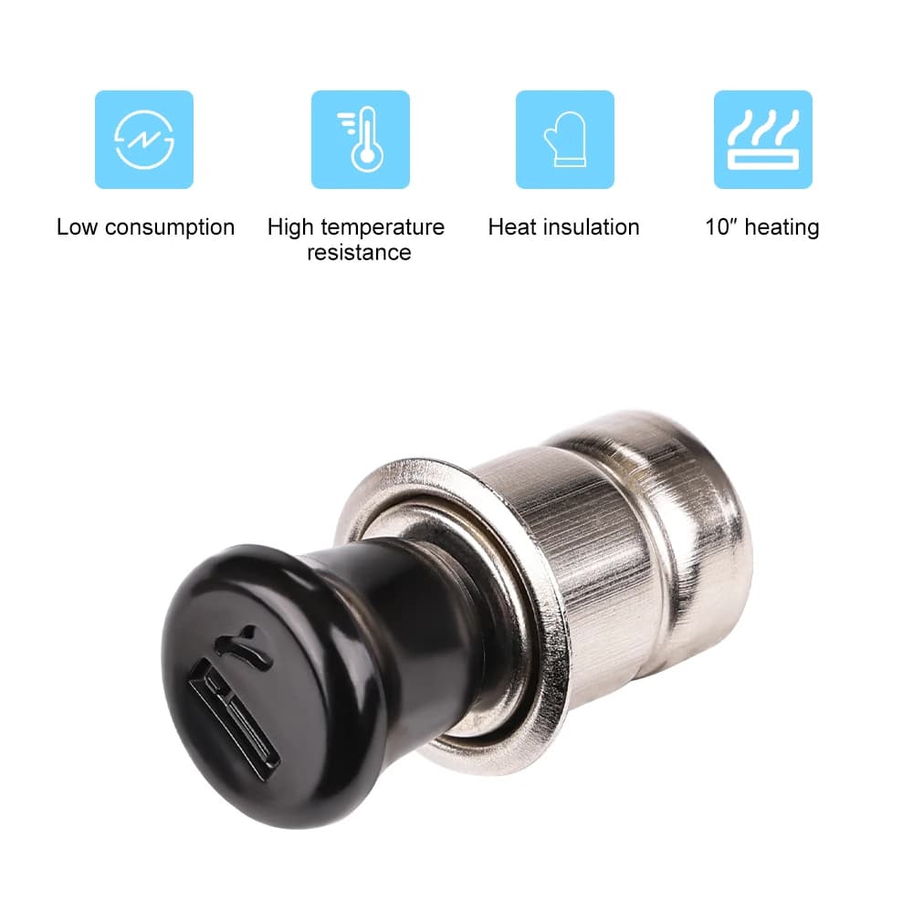 Allume-cigare universel pour voiture, 12V, moto, camion, briquet rapide, accessoires de voiture, 1 pièce