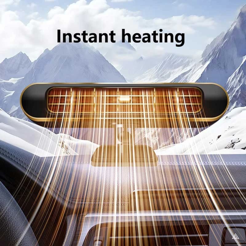 Nouveau ventilateur de chauffage électrique pour voiture, refroidisseur d'air, 12V, portable, dégivreur, ventilateur de chauffage, 200W, sèche-cheveux, dégivrage du pare-brise, accessoire