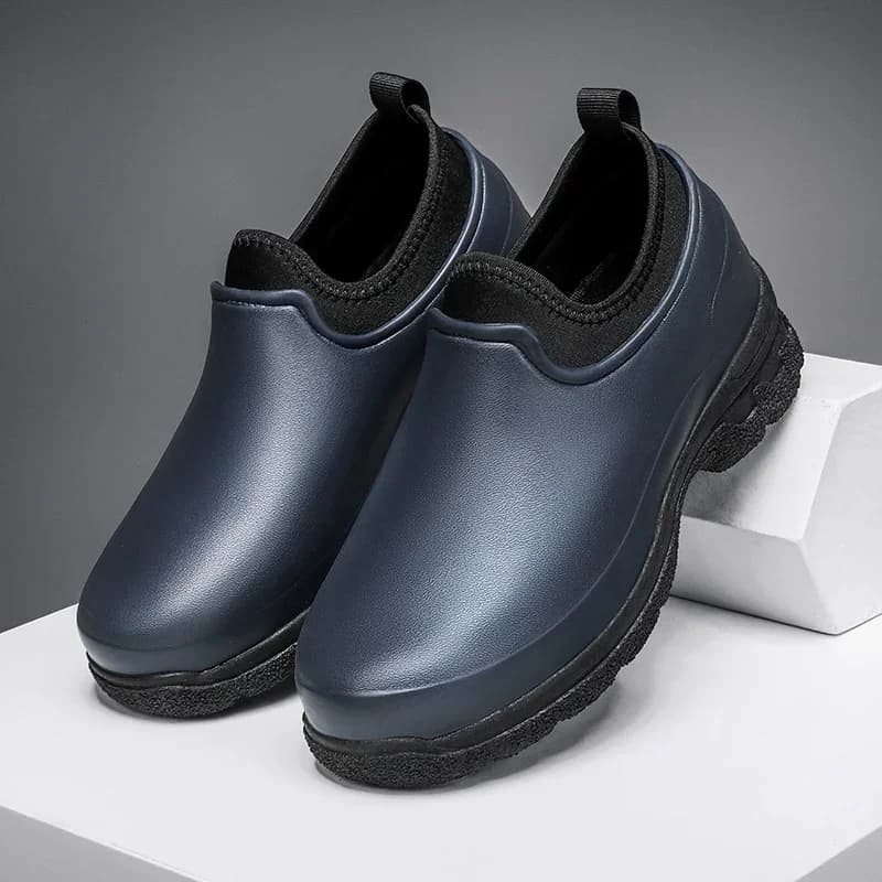 Chaussures basses de loisirs en plein air, chaussures de travail de cuisine polyvalentes, chaussures de couple anti-pluie, mode simple, grande taille, 4 saisons