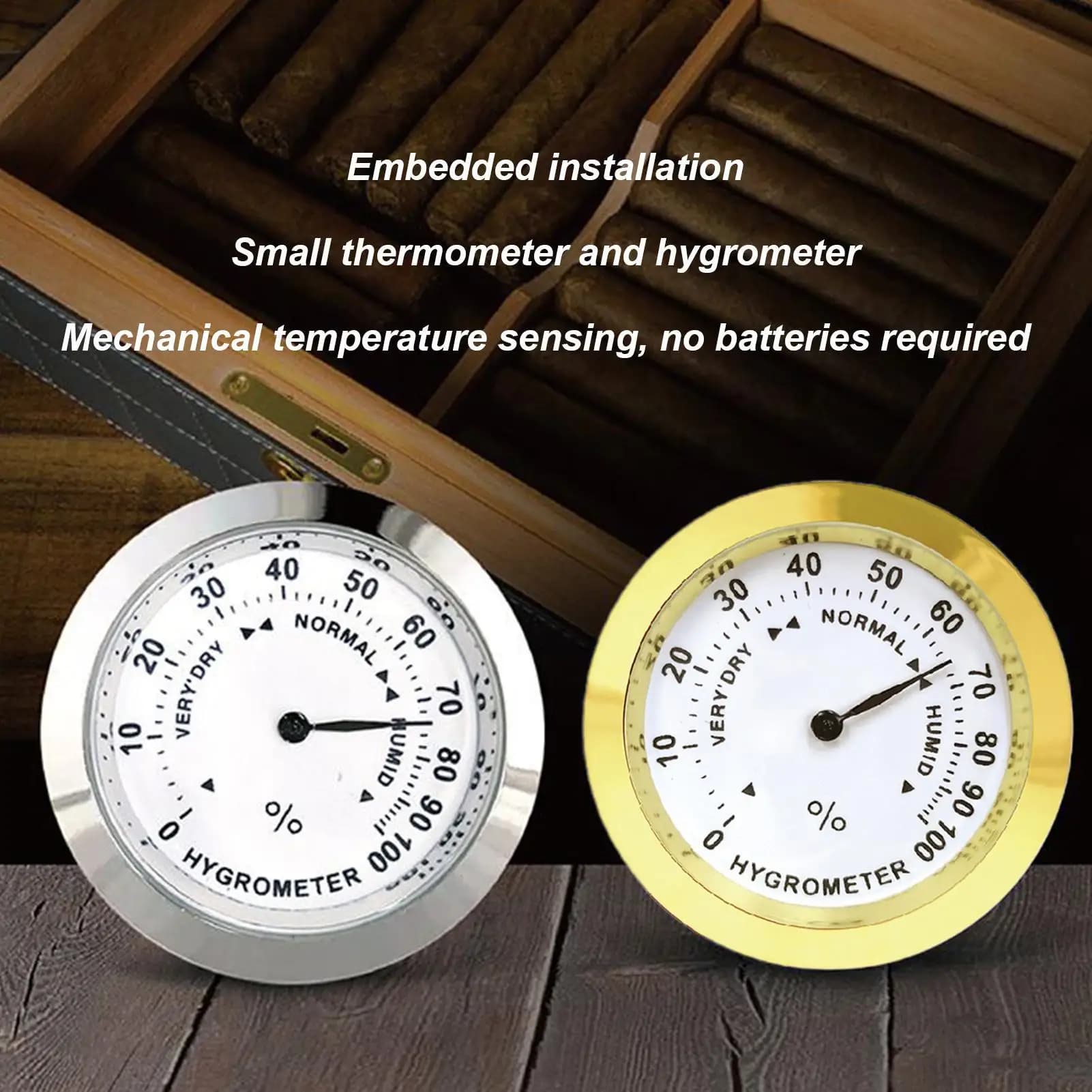 Testeur de capteur d'humidité de compteur d'humidité d'hydromètre de guitare avec le moniteur d'hygromètre de haute précision pour le soin de canettes d'armoire d'humidor