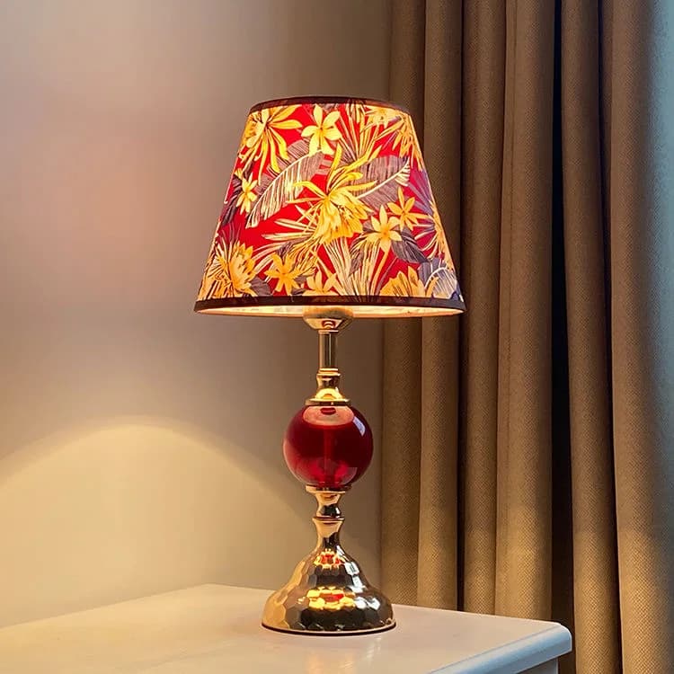 Lampe de bureau pour chambre à coucher, ambiance chaleureuse et romantique, luxe discret, fer forgé rétro américain, lampe de chevet simple et moderne