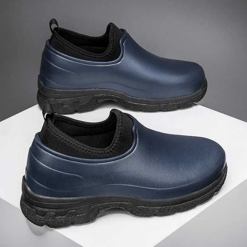 Chaussures basses de loisirs en plein air, chaussures de travail de cuisine polyvalentes, chaussures de couple anti-pluie, mode simple, grande taille, 4 saisons