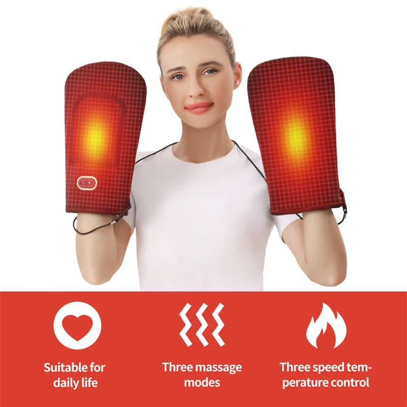 Chauffe-mains électrique USB, masseur de poche, 3 modes de chauffage, compresse chaude pour les mains, soulage les douleurs articulaires, détente et soin des mains
