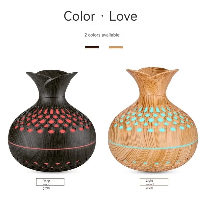 Humidificateur à Grain de bois 300ml, diffuseur d'arôme USB, atomiseur, humidificateur domestique, Instrument hydratant, humidificateur de bureau