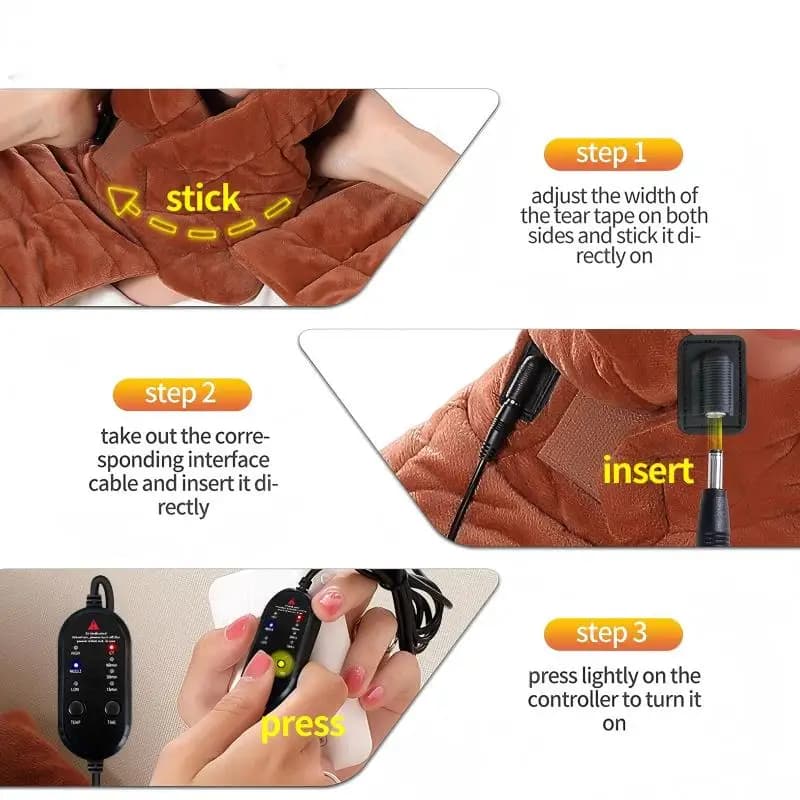 Enveloppe chauffante électrique pour les épaules, soulage la fatigue, chaleur pour les épaules et le cou, détente à domicile, 3 modes, protection bien-être