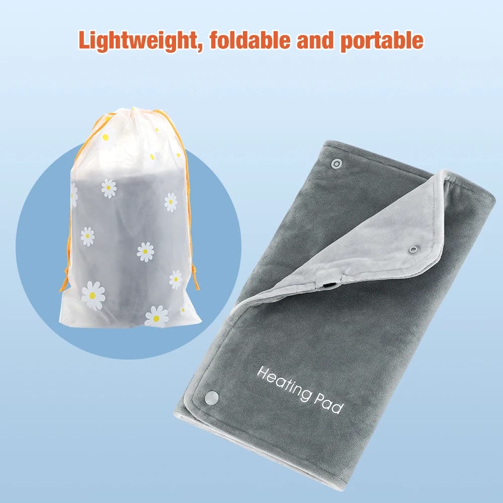Coussin chauffant électrique portable en graphène USB, chauffe-mains d'hiver, couverture thermique pour l'abdomen, la taille et le dos, Wskins, polymères, 30x50cm
