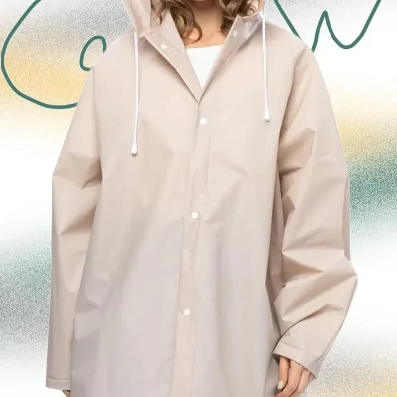 Manteau imperméable Long pour femmes et hommes, épais, imperméable, pour adultes, randonnée en plein air, camping, chapeau de pluie, 2024