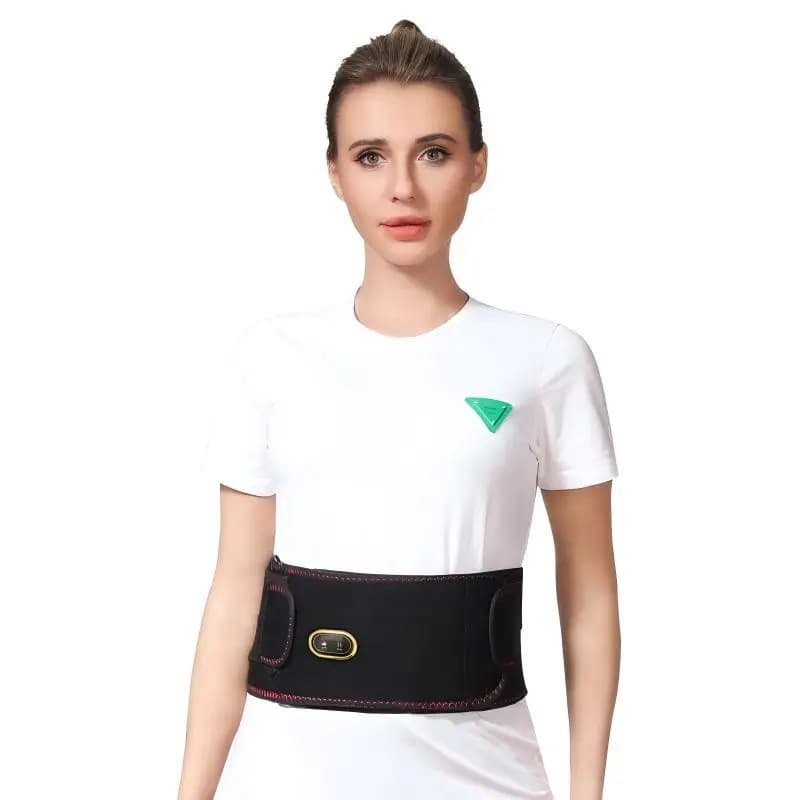 Ceinture chauffante à lumière rouge 660nm, coussin chauffant bien-être, masseur vibrant, soutien lombaire, confort pour la taille, détente à domicile