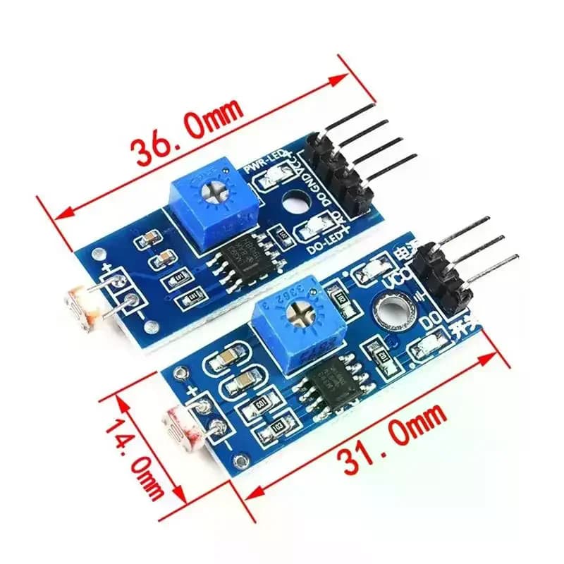 Module de capteur de luminosité à photorésistance 3/4 broches - Kit électronique DIY de détection numérique de l'intensité lumineuse photosensible