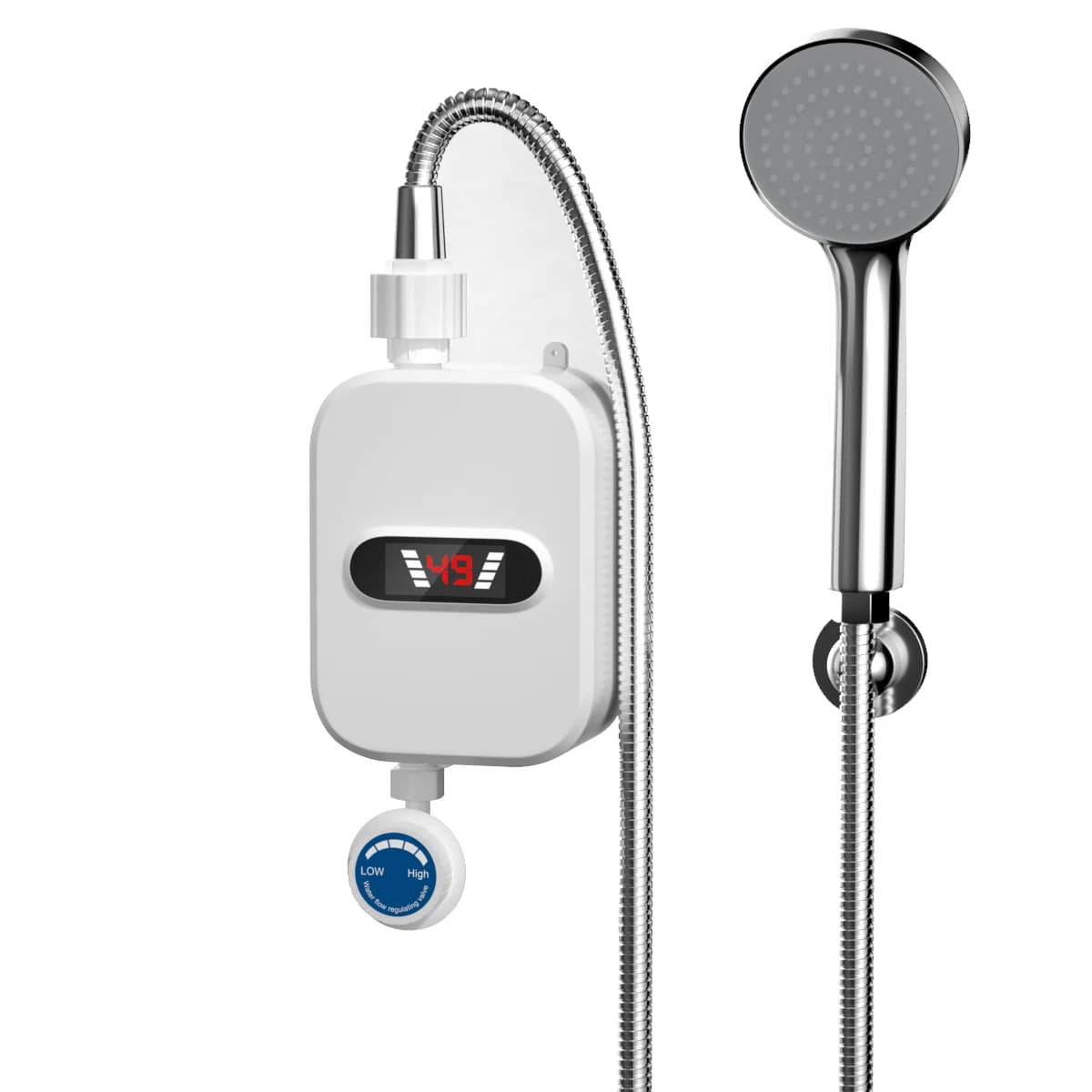 Mini chauffe-eau électrique instantané 3500W, robinet, pommeau de douche, chauffage en 3 secondes