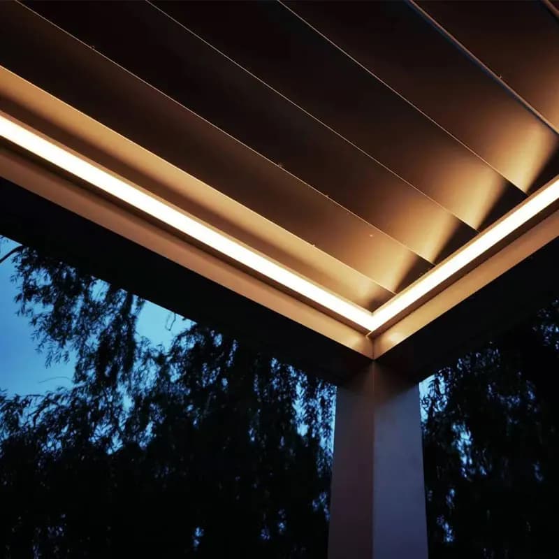 Pergola bioclimatique en aluminium 3x3m/10x10 pieds