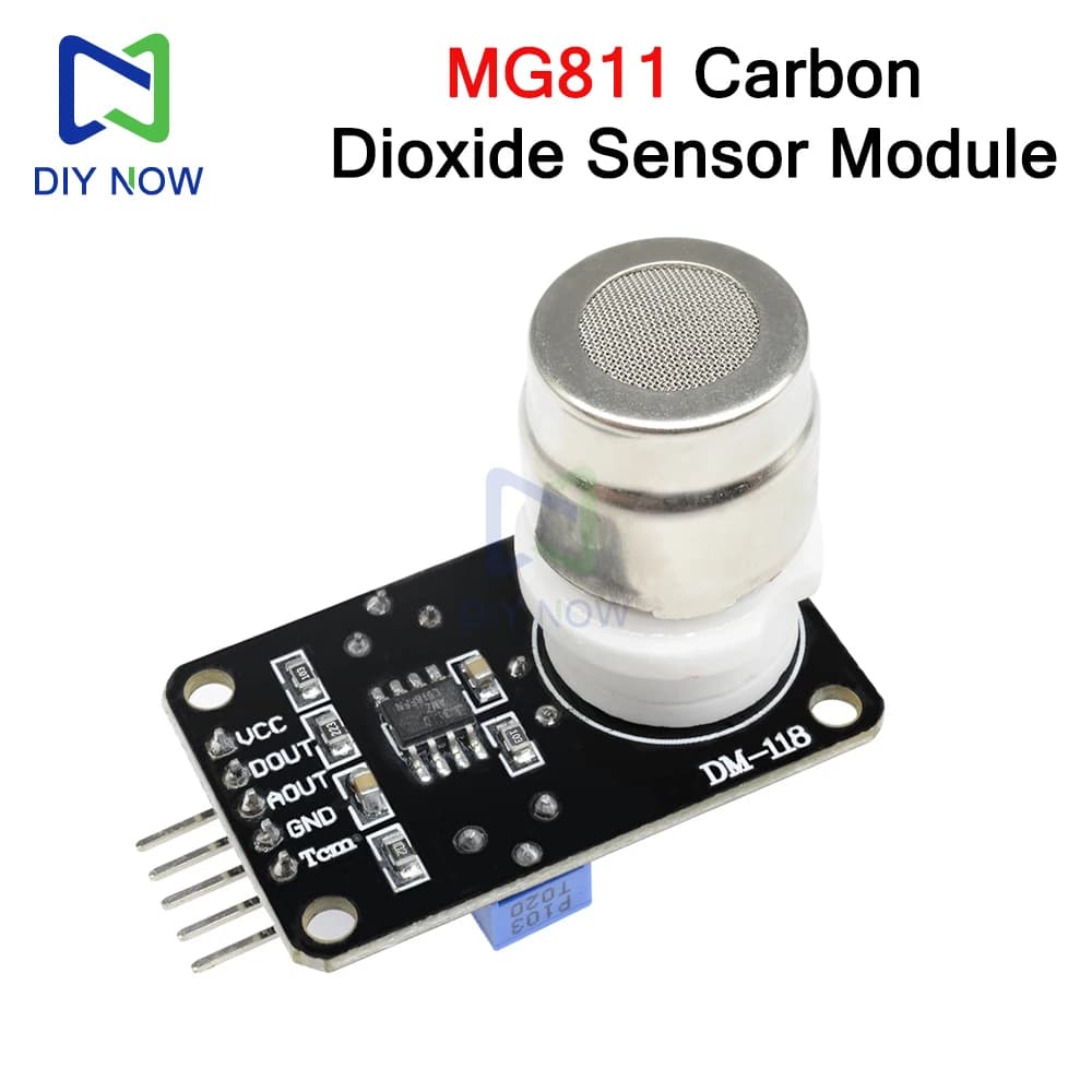 Module de capteur de dioxyde de carbone MG811, capteur de gaz CO2 de Type tension, sortie double Signal DC6V pour une utilisation dans les maisons et l'environnement