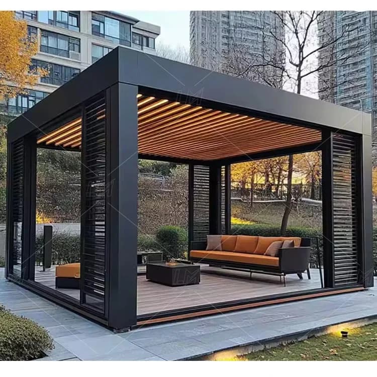 Pergola 3x6m support incurvé