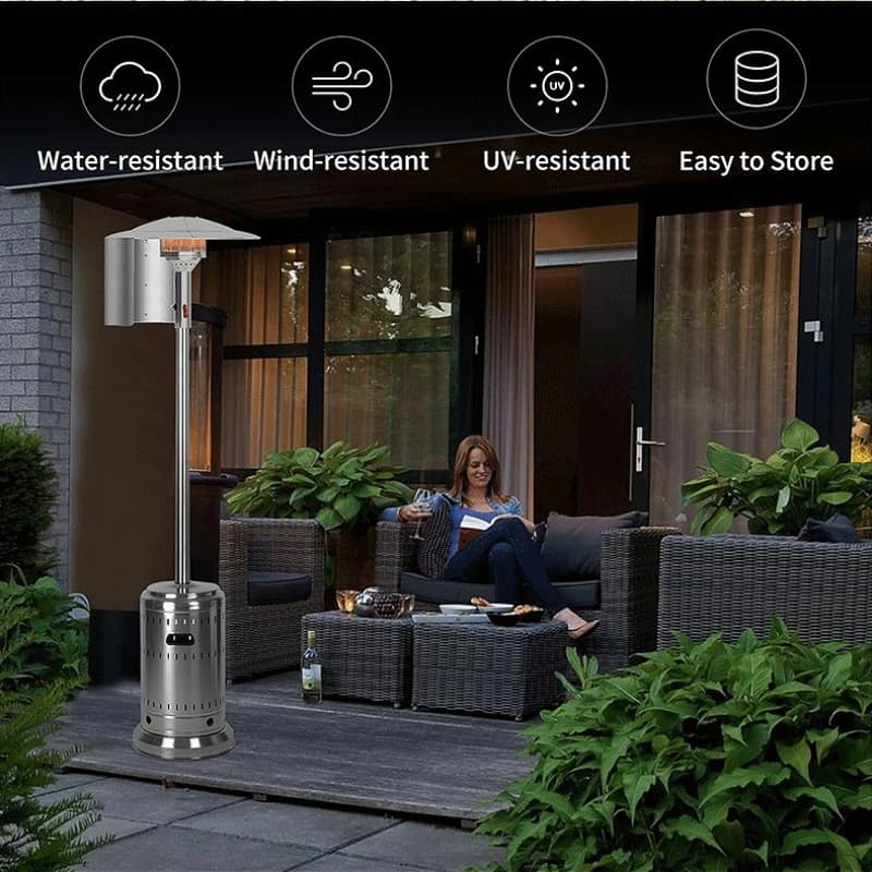 1 ensemble de réflecteurs pour chauffage de terrasse