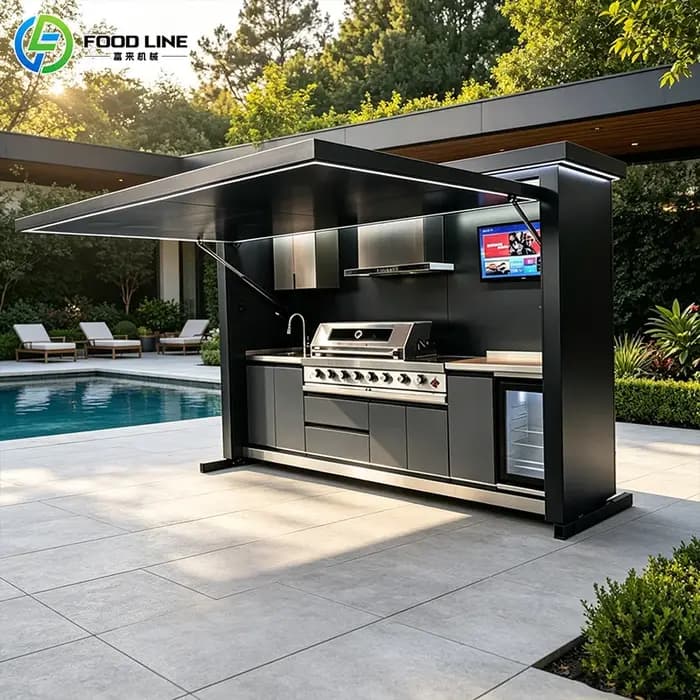 Pergola Cuisine Extérieure Meubles de Cuisine Extérieure Taille Personnalisée Cuisine de Jardin Exté