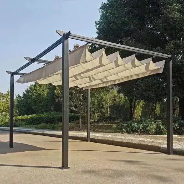 Pergola extérieure vague ombre auvent imperméable