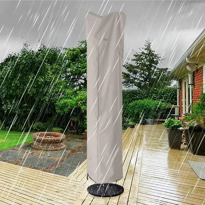 Housse de parasol cantilever imperméable avec fermeture éclair