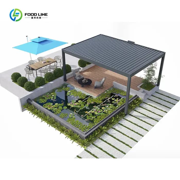 Pergola arquée en aluminium blanc avec toit à lamelles réglables, cadre thermolaqué pour jardin, sur mesure