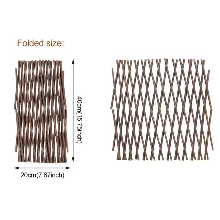 Écran de confidentialité en treillis extensible pour jardin, clôture en bois, plantes grimpantes, Su