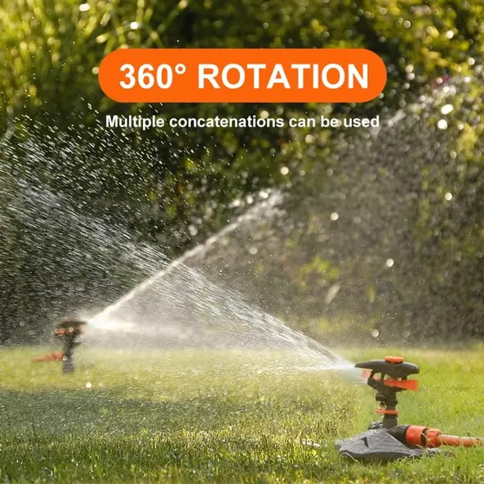 Arroseurs automatiques de jardin pour pelouse 360° ° Système d'irrigation rotatif avec buse