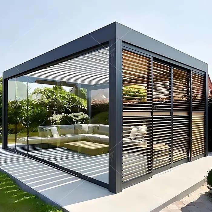 Pergola 3x6m support incurvé