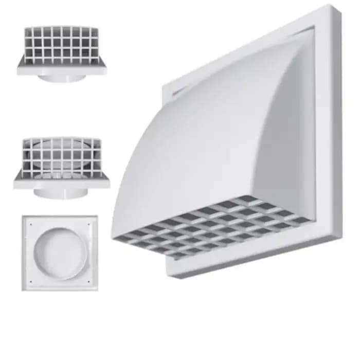 Grille de ventilation murale extérieure en ABS